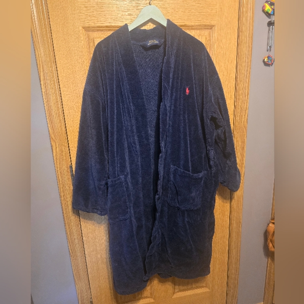 Polo Ralph Lauren Terry kimono Robe color Navy